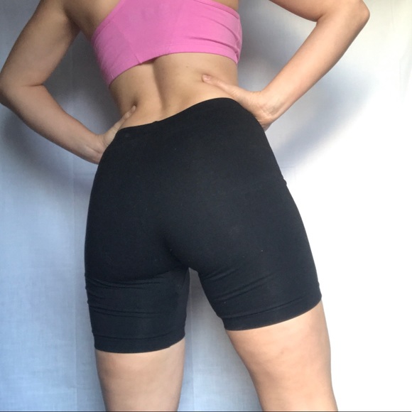 Black Biker Shorts Spandex Booty Short - Picture 2 of 7
